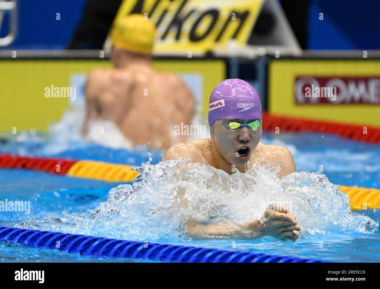 Fukuok, Japan. 26th July, 2023. Qin Haiyang of Team China competes