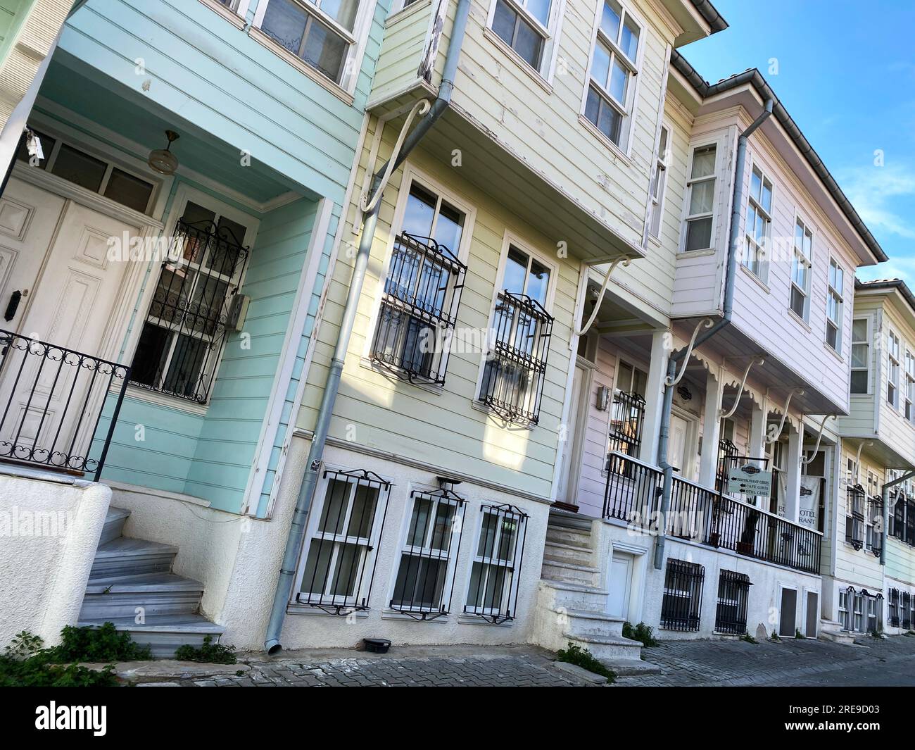 Historical Besevler Mansions in Tekirdag, Turkey, were built during the