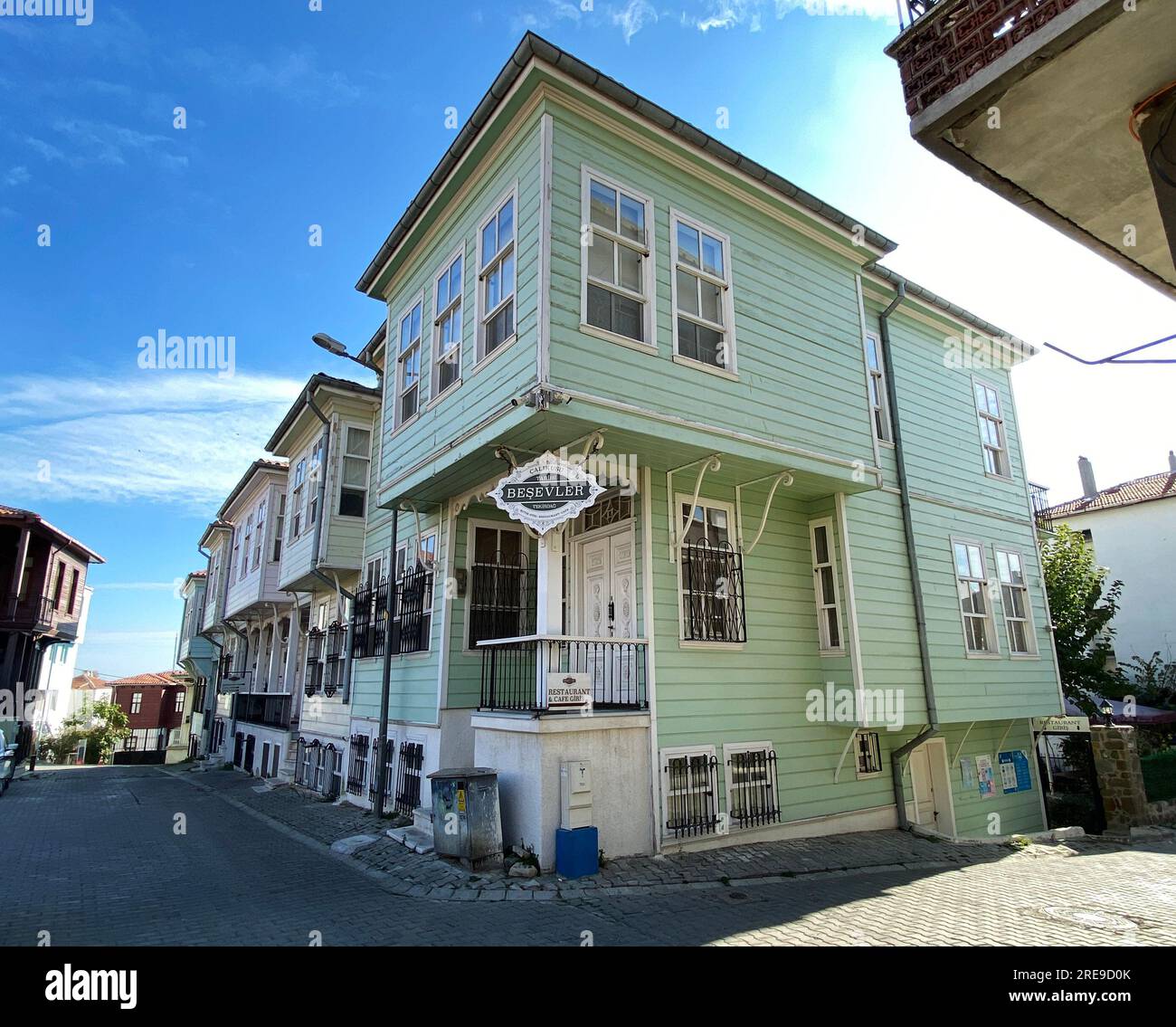 Historical Besevler Mansions in Tekirdag, Turkey, were built during the