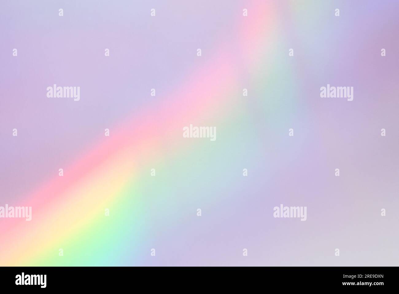 Holographic rainbow gradient color light refraction overlay effect on