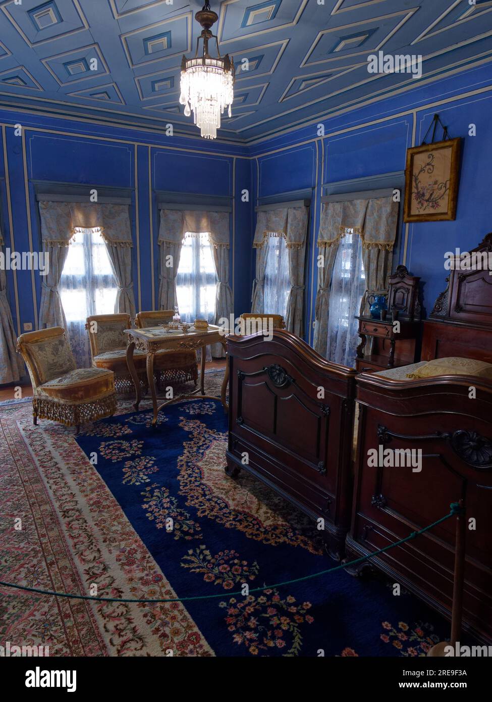 Hindliyan House (House of Stepan Hindliyan aka Hindiuglu) Interior in the Old Town of the city of Plovdiv, Bulgaria. July 25, 2023. Stock Photo