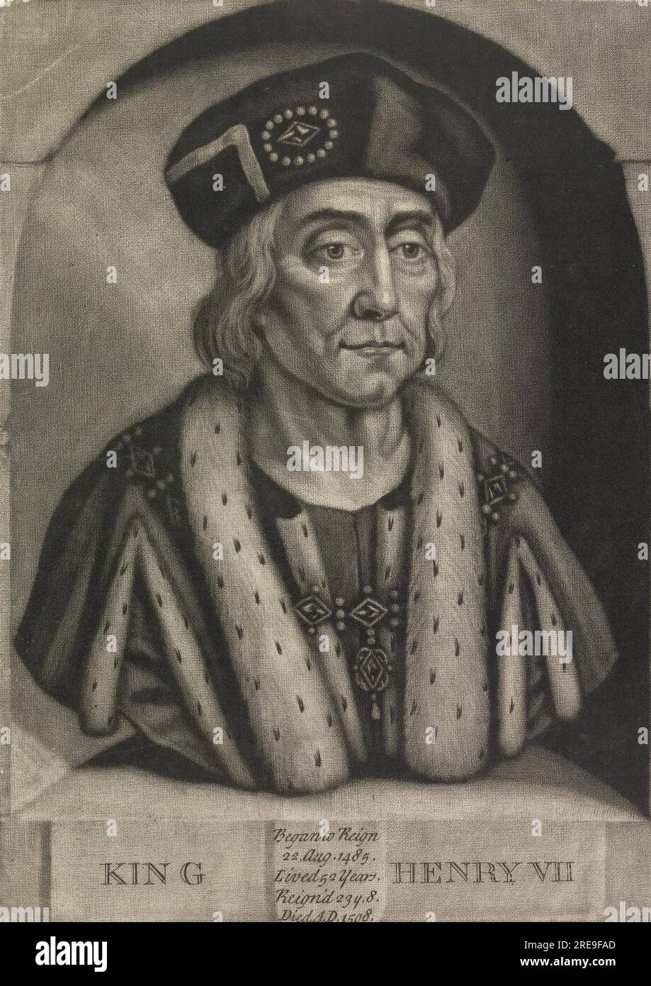 King Henry VII 1731 by John Faber Junior Stock Photo Alamy