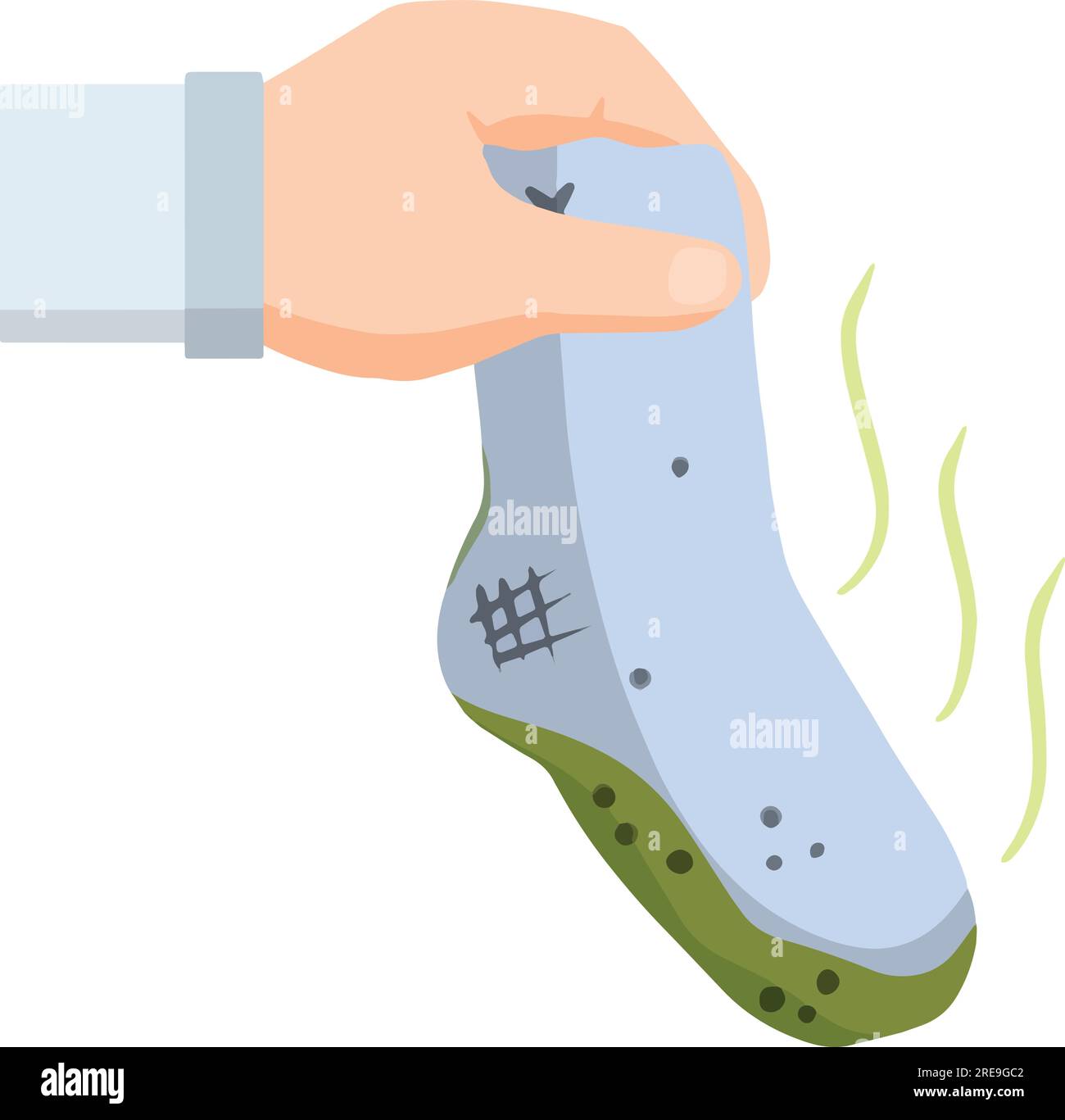 Hole sock Stock Vector Images - Alamy