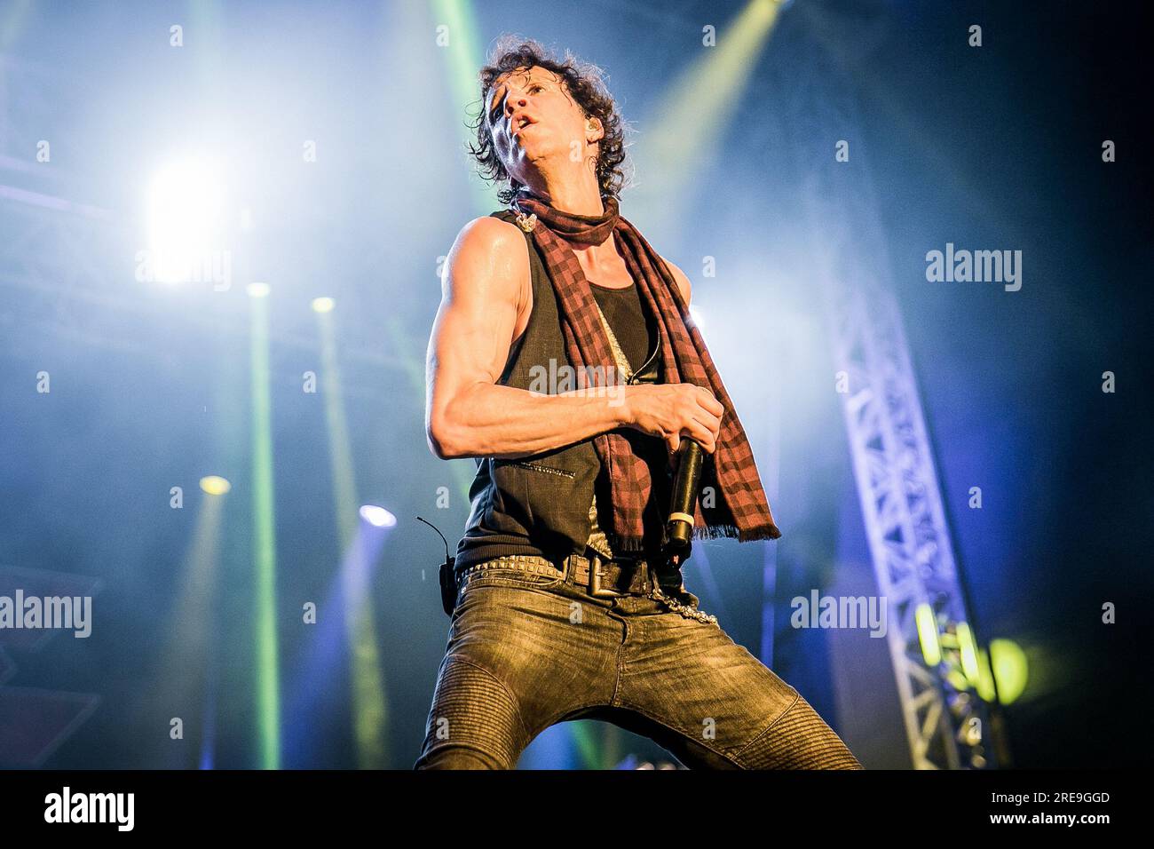 Gary Cherone of Extreme performing live as headliner at Ramblin Man Fair in Kent in July 2017 Stock Photo