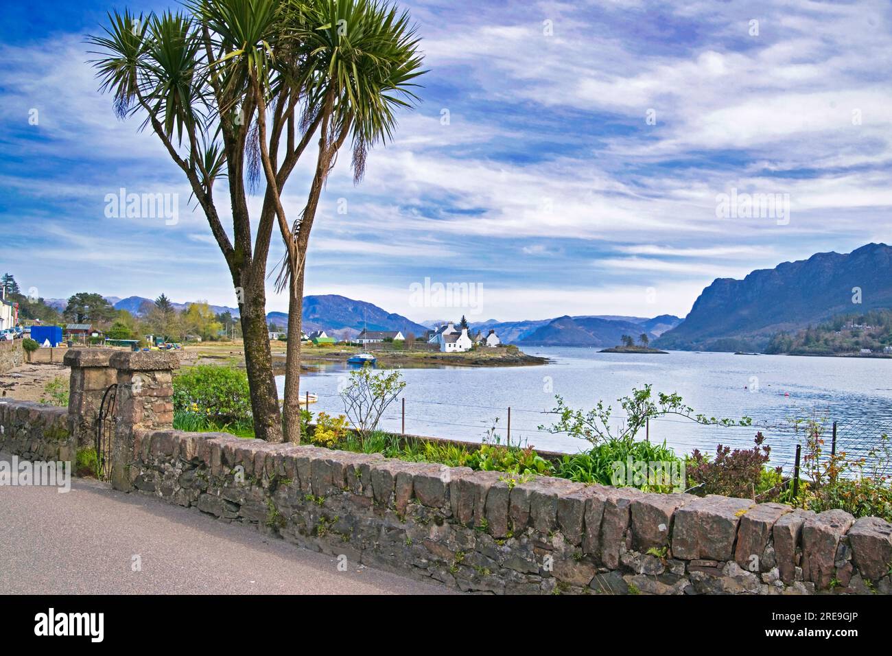 Looking east down Loch loch Carron from Beautiful temperate Holiday