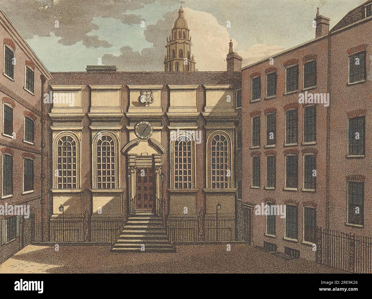 Clement's Inn 1800 by Samuel Ireland Stock Photo - Alamy