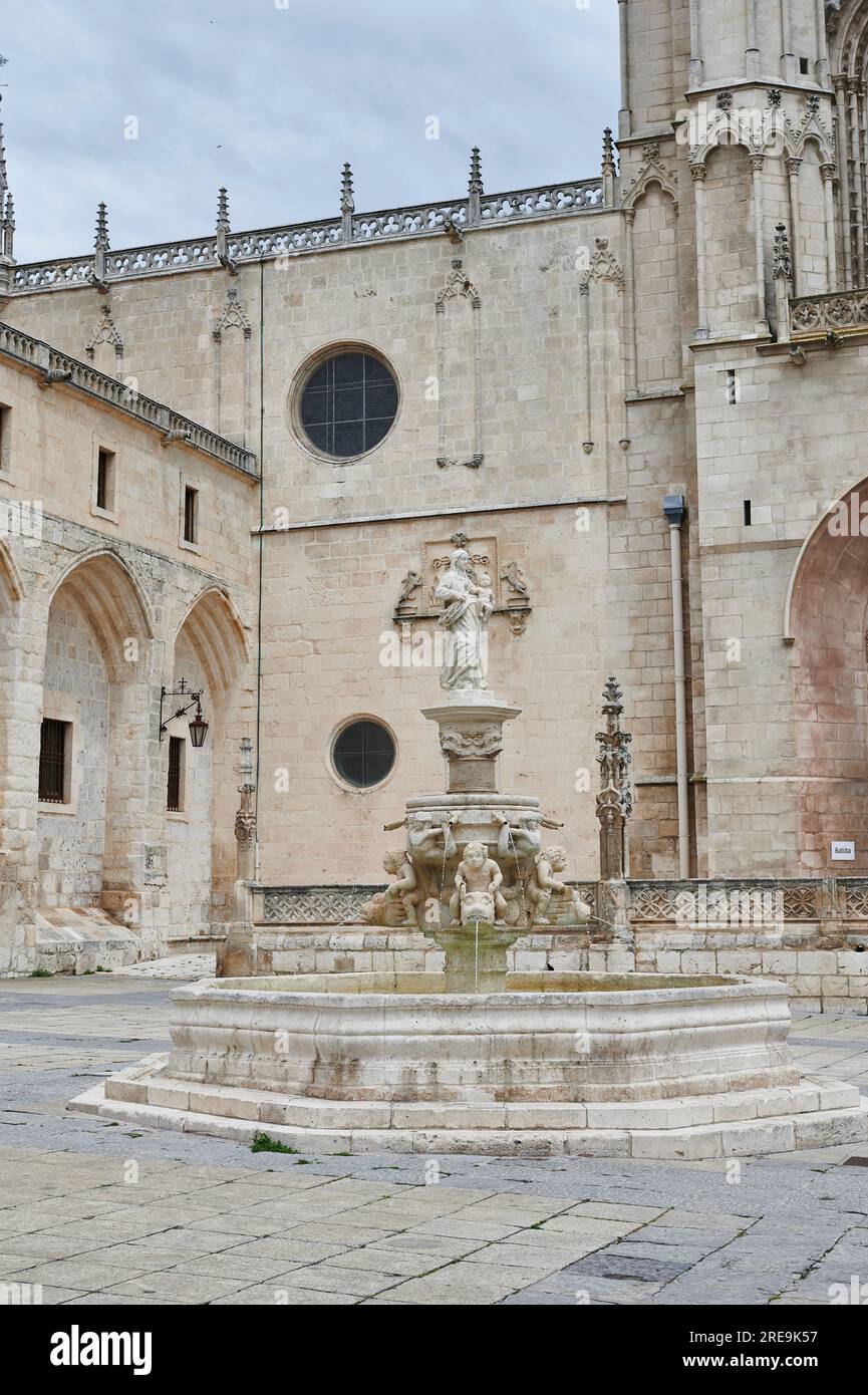 Fountain of Santa Maria in Burgos, Castilla y Leon, Spain Stock Photo
