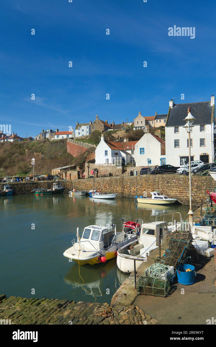 Crail harbour. Crail is one of the East Neuk of Fife's ancient pantiled