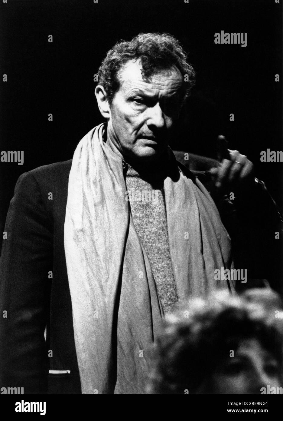 director Jean-Louis Barrault at a dress rehearsal of The Theatre du Soleil production of 1789 by Arianna Mnouchkine at the Round House, London NW1 in 1971 Stock Photo