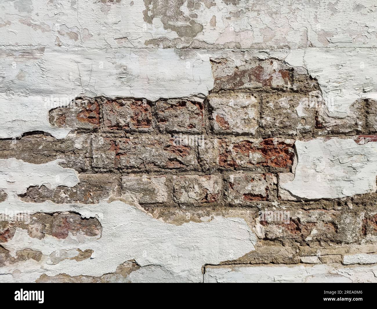 4/16お取置♪退廃的な擦れの襤褸敷物　昭和初期 boro vintage Texture of old brick wall with collapsed plaster. Background