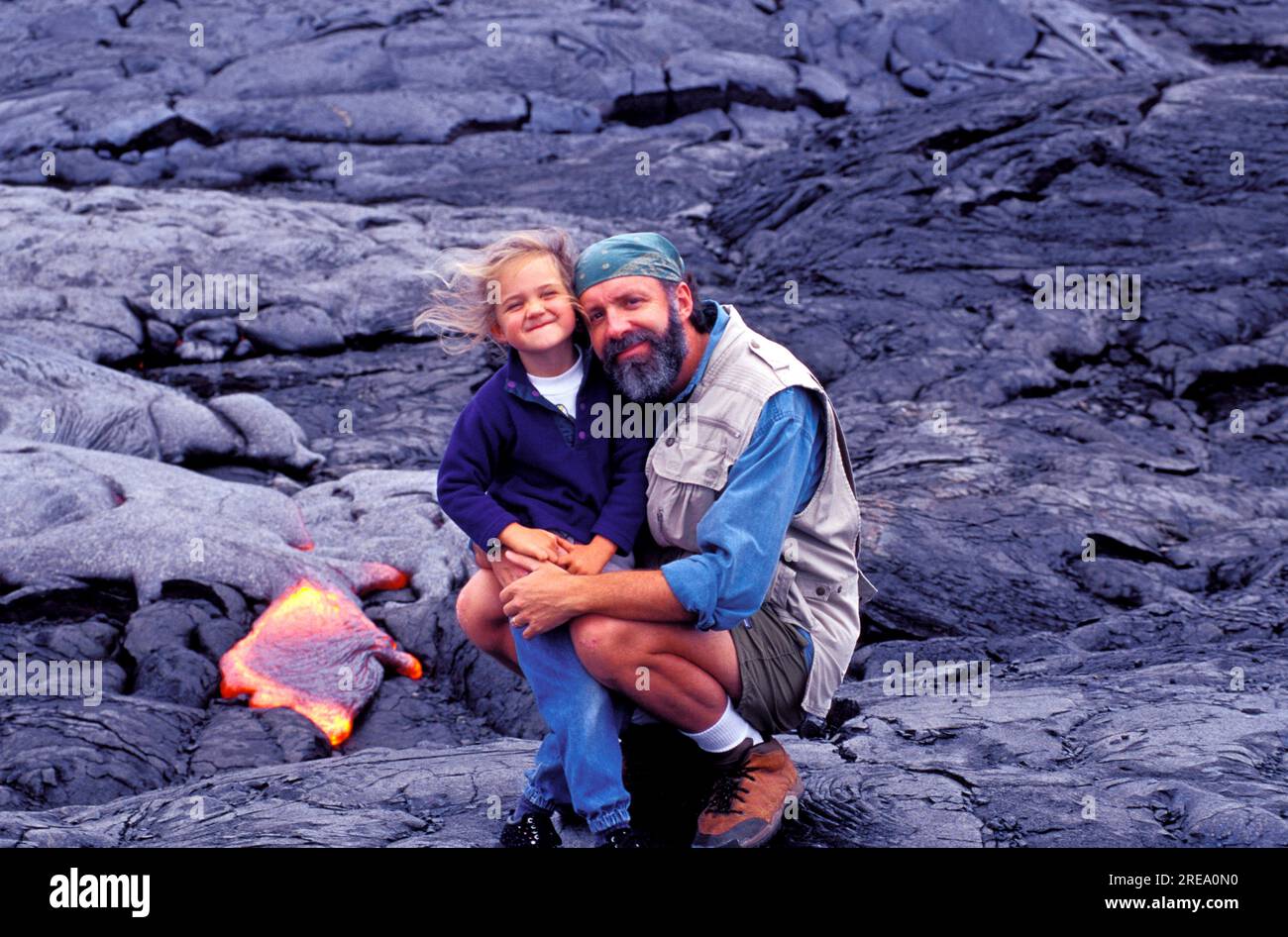 Lava flow from Kilauea, the worlds most active volcano Stock Photo - Alamy