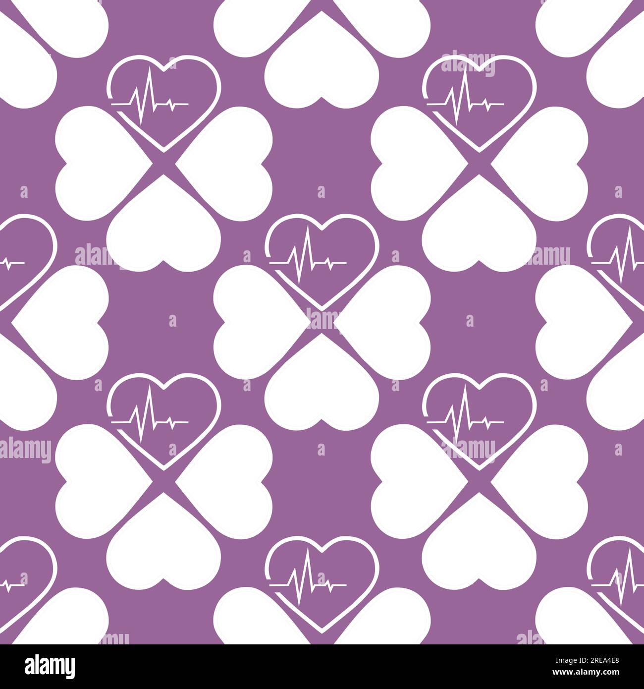 Simple Heart Background Pattern simple seamless pattern of white hearts on purple background, texture ...