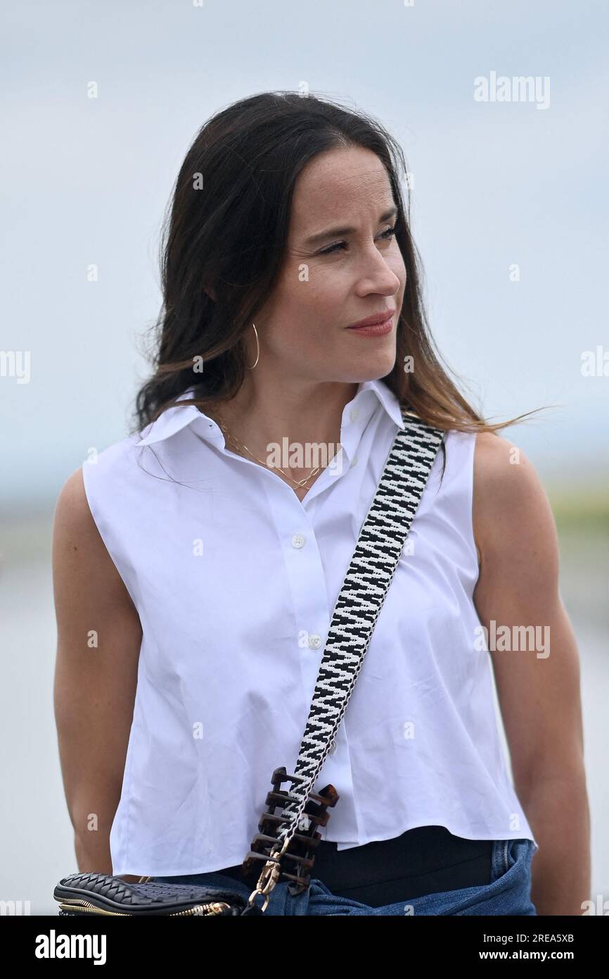 Mont Saint Michel, France. 26th July, 2023. French First Lady Brigitte