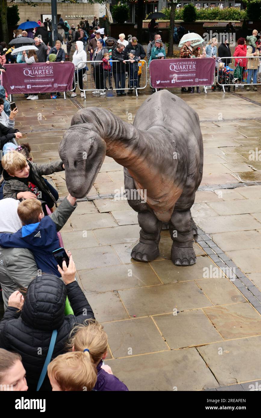 Derby Dinosaurs Cathedral Quarter 2023 Stock Photo Alamy