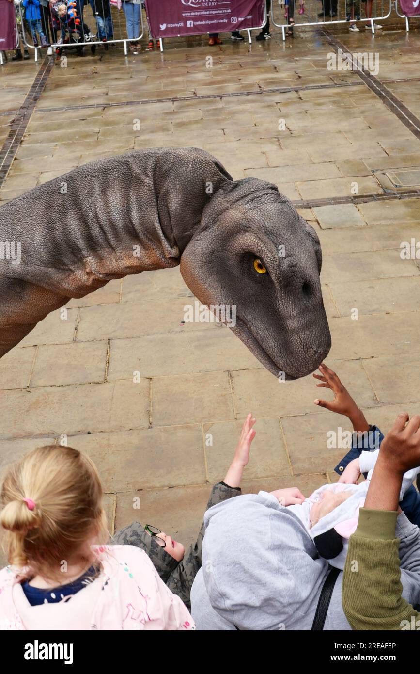 Derby Dinosaurs Cathedral Quarter 2023 Stock Photo Alamy