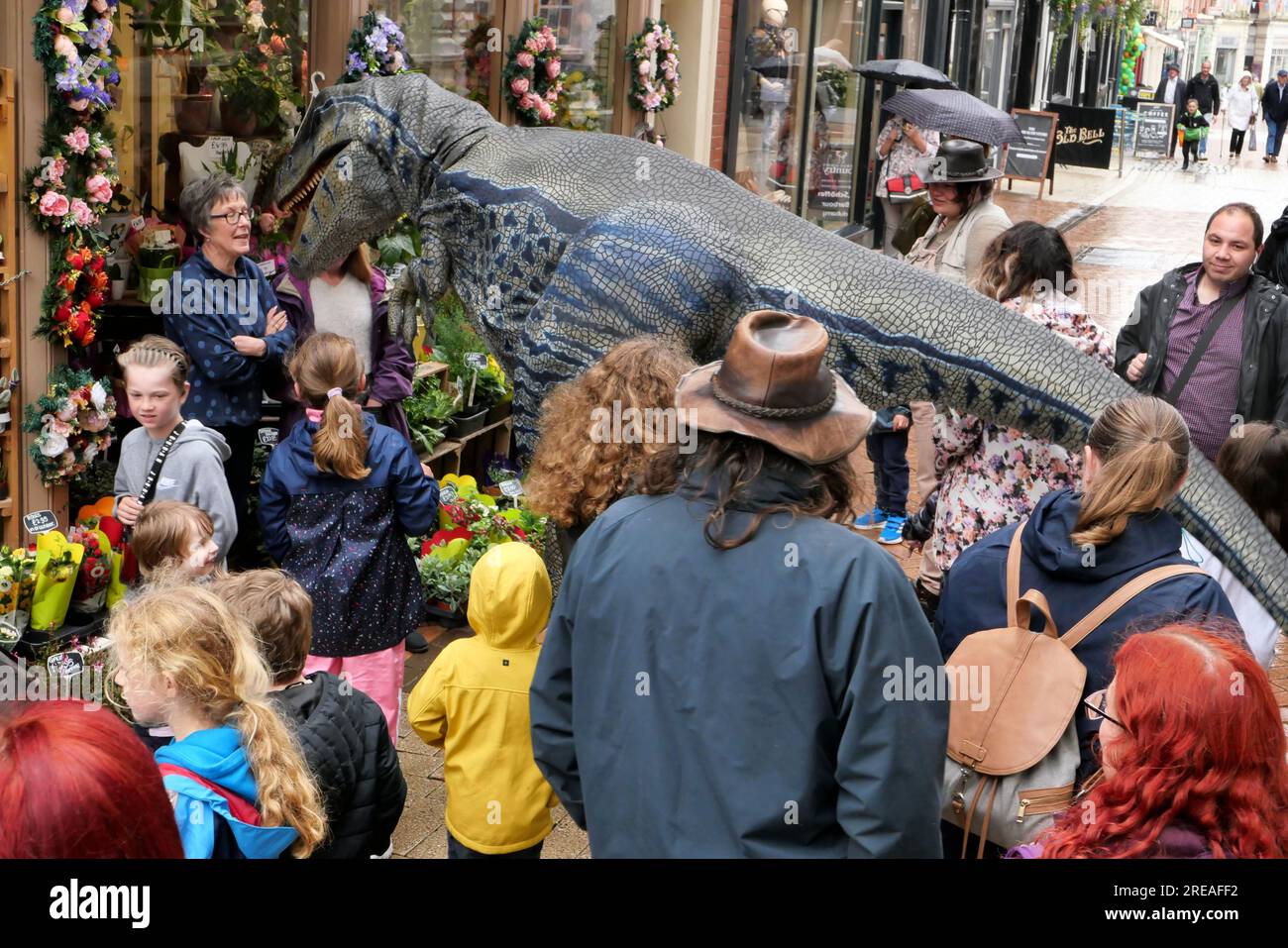 Derby Dinosaurs Cathedral Quarter 2023 Stock Photo Alamy