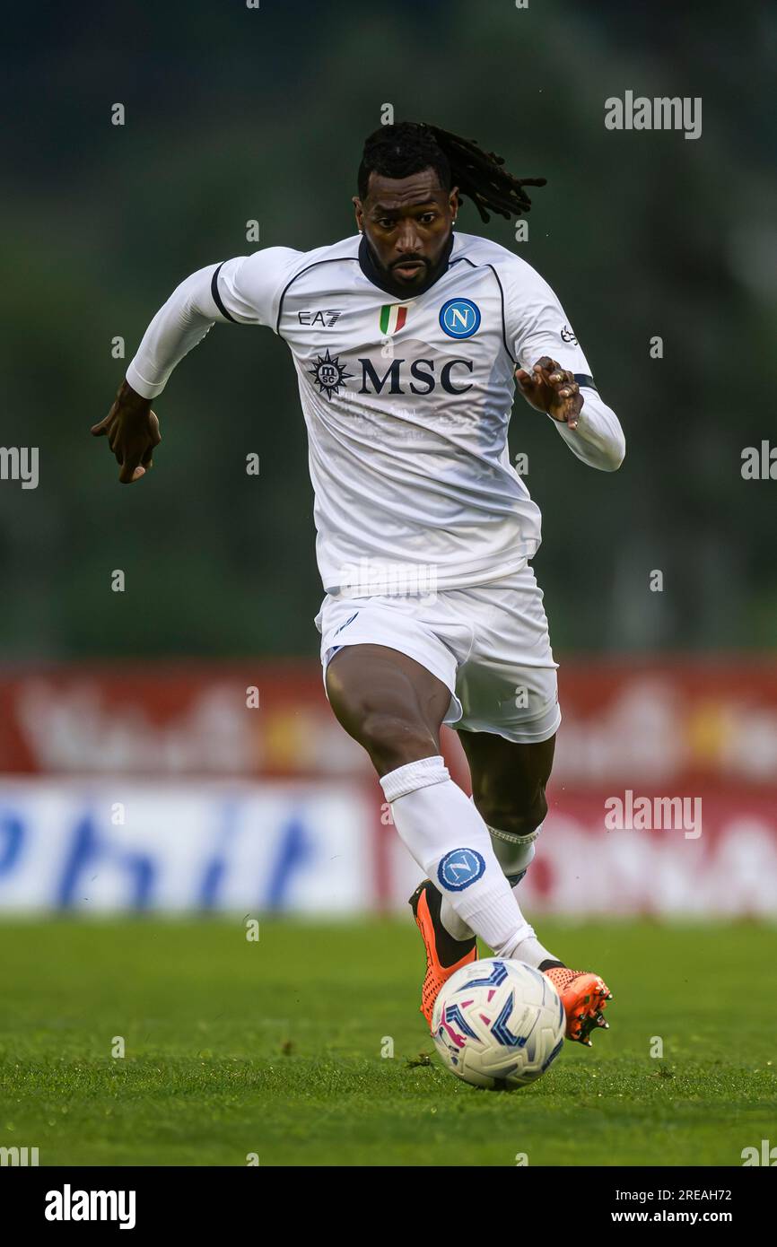 Andre Zambo Anguissa of SSC Napoli in action during the pre-season ...