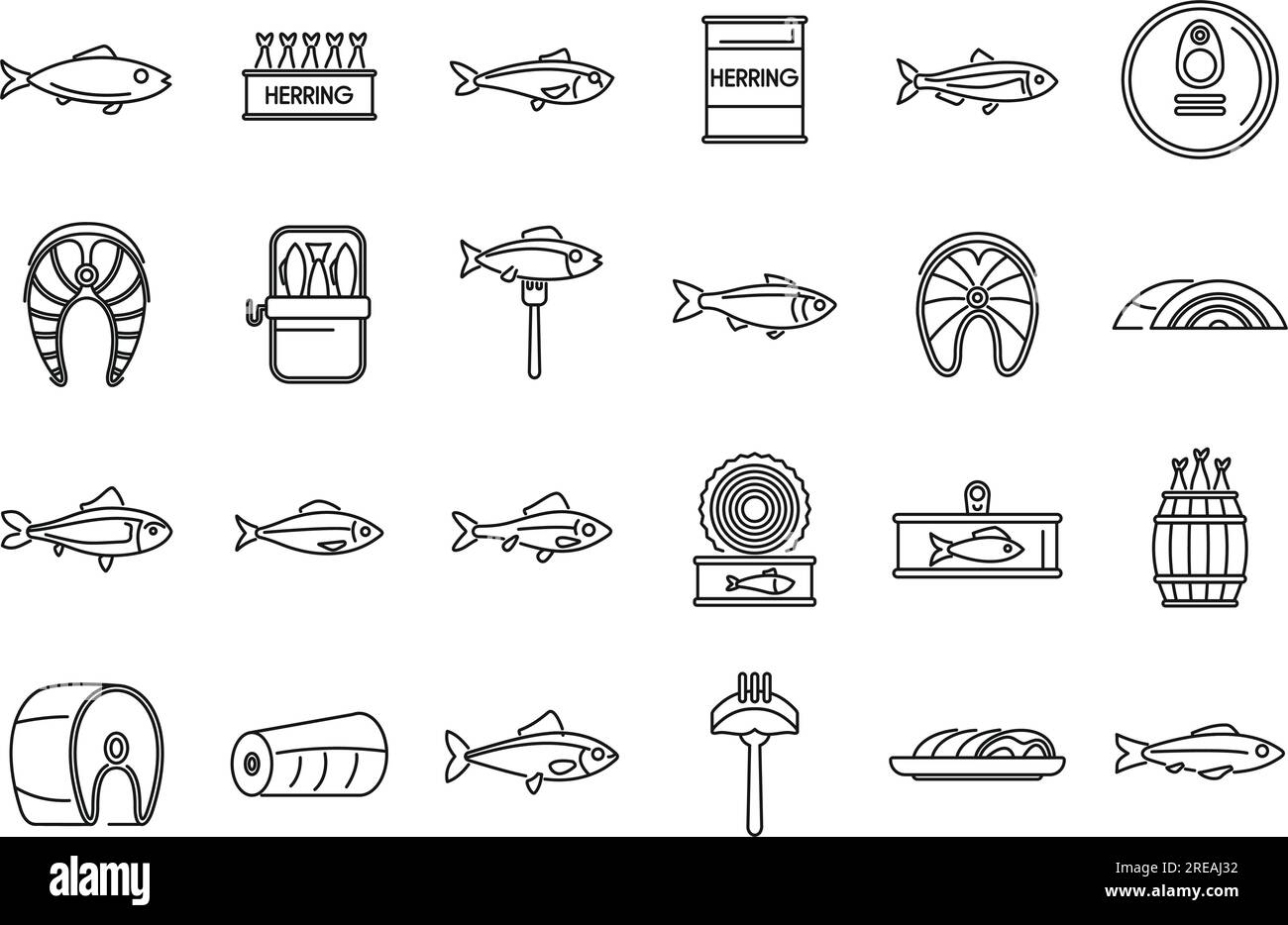 Fishing Icon Set Equipment Vector Collection Vector Illustration
