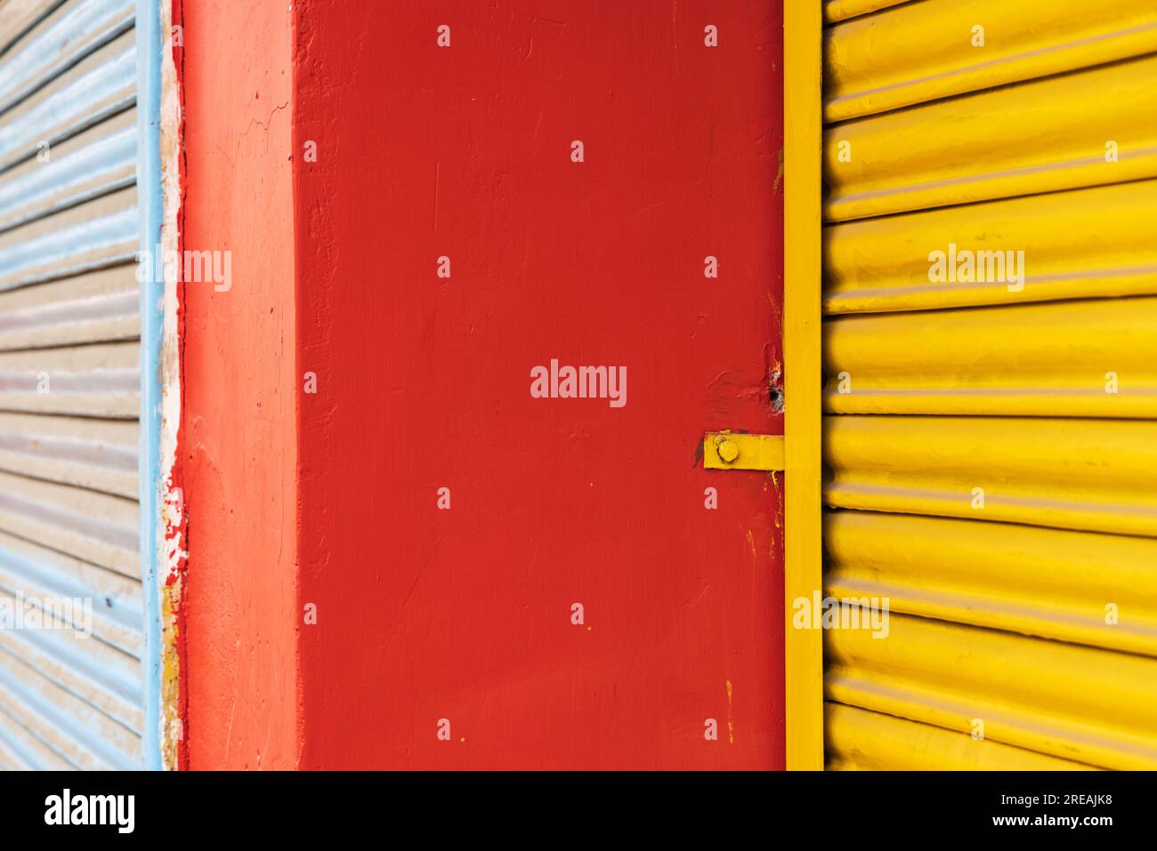 Bohri Kadal, Srinagar, Jammu and Kashmir, India. Colorful buildings at