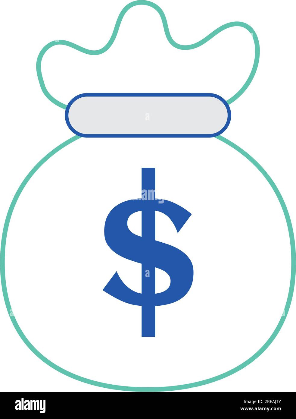 Isolated money bag with a money symbol icon Vector Stock Vector Image