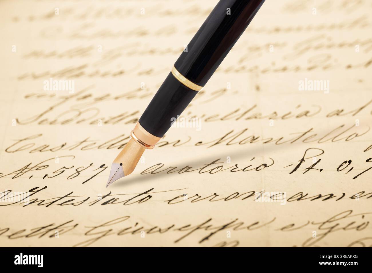Old Pen Writing