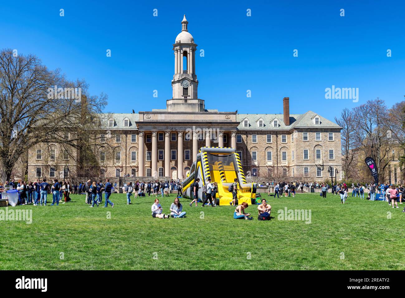 The Old Main building on the campus of Penn State University Stock Photo
