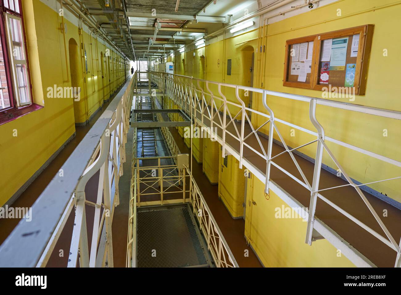 Berlin, Germany. 11th July, 2023. View of the old cell wing of Tegel Prison. Germany's only uncensored prisoner magazine, 'der lichtblick,' is published four times a year with a nationwide circulation of 7,500. Credit: Jšrg Carstensen/dpa/Alamy Live News Stock Photo