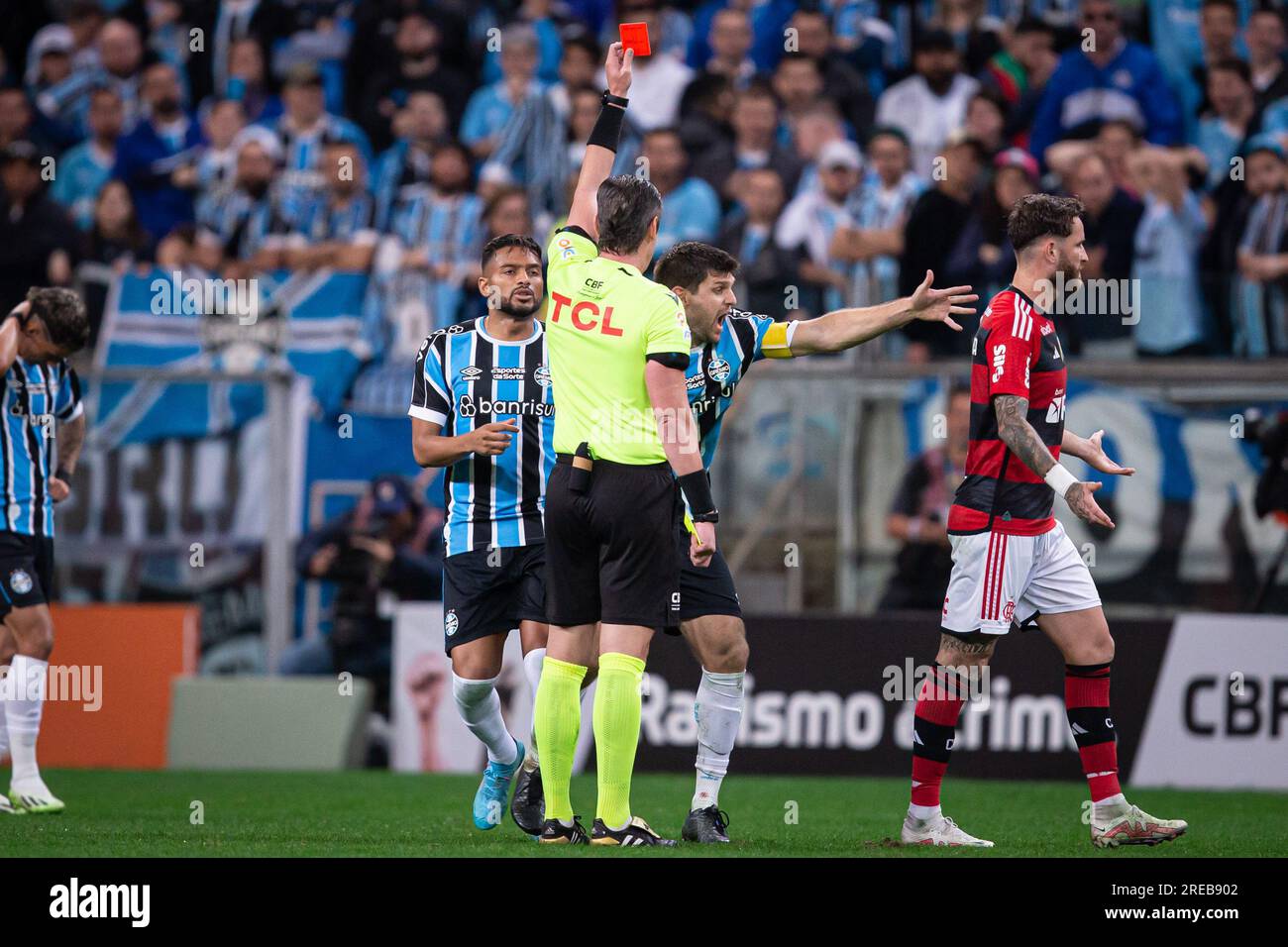 Sao Paulo, Brazil. 25th June, 2023. SP - SAO PAULO - 06/25/2023 -  BRAZILEIRO A 2023, PALMEIRAS X BOTAFOGO - Referee Anderson Daronco during  the match between Palmeiras and Botafogo at the