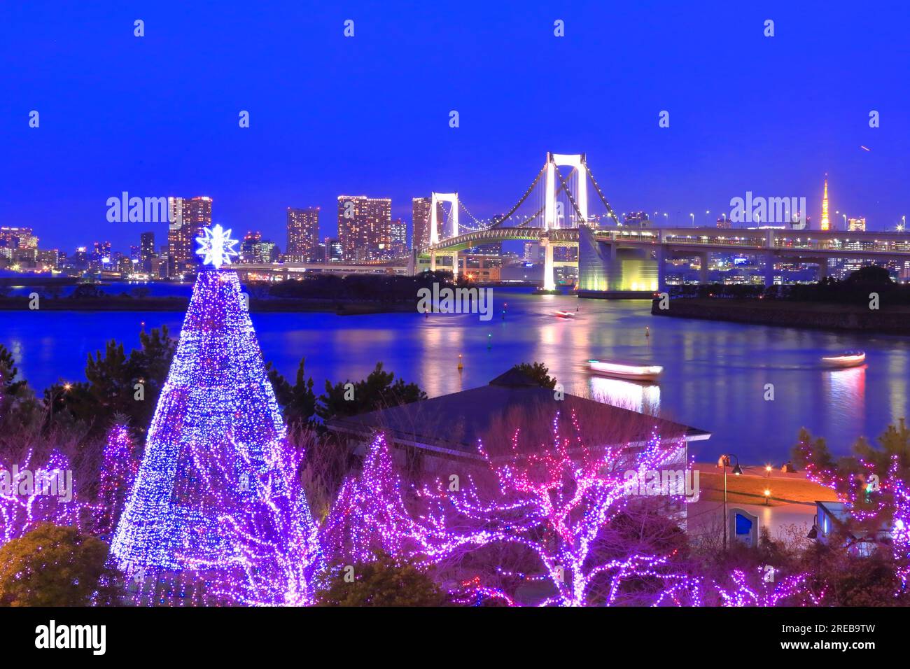 Illumination in Odaiba Stock Photo Alamy