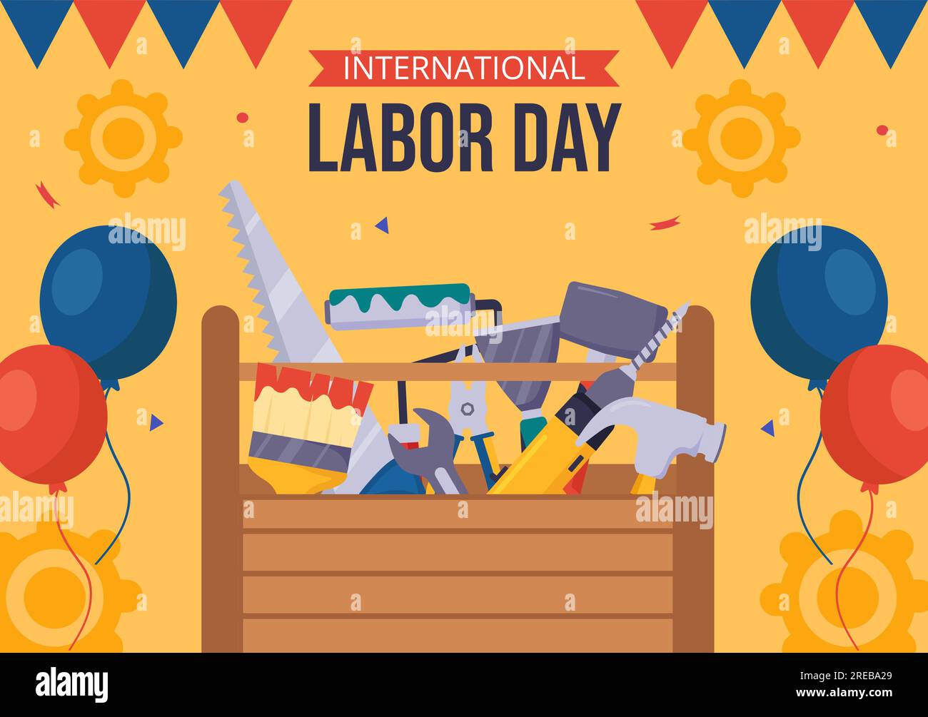 happy-labor-day-social-media-background-flat-cartoon-hand-drawn