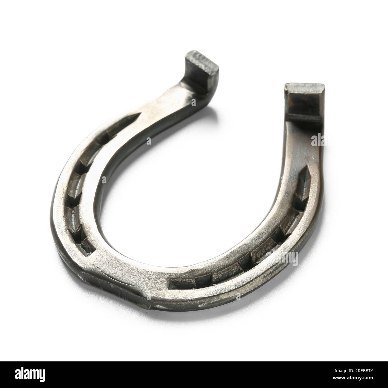 Metal horseshoe isolated on white background Stock Photo Alamy