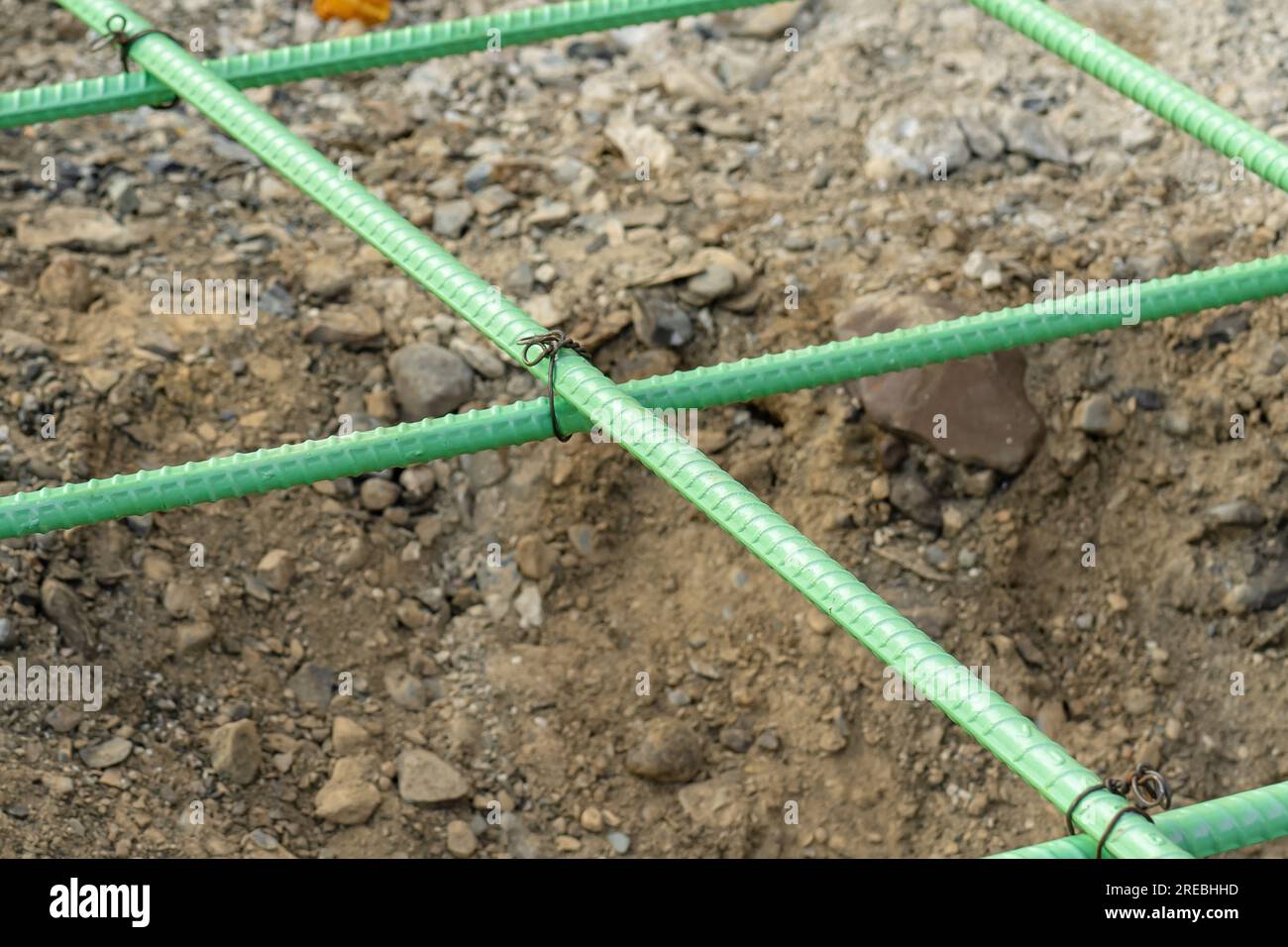 Epoxy coated rebar is used in concrete subjected to corrosive