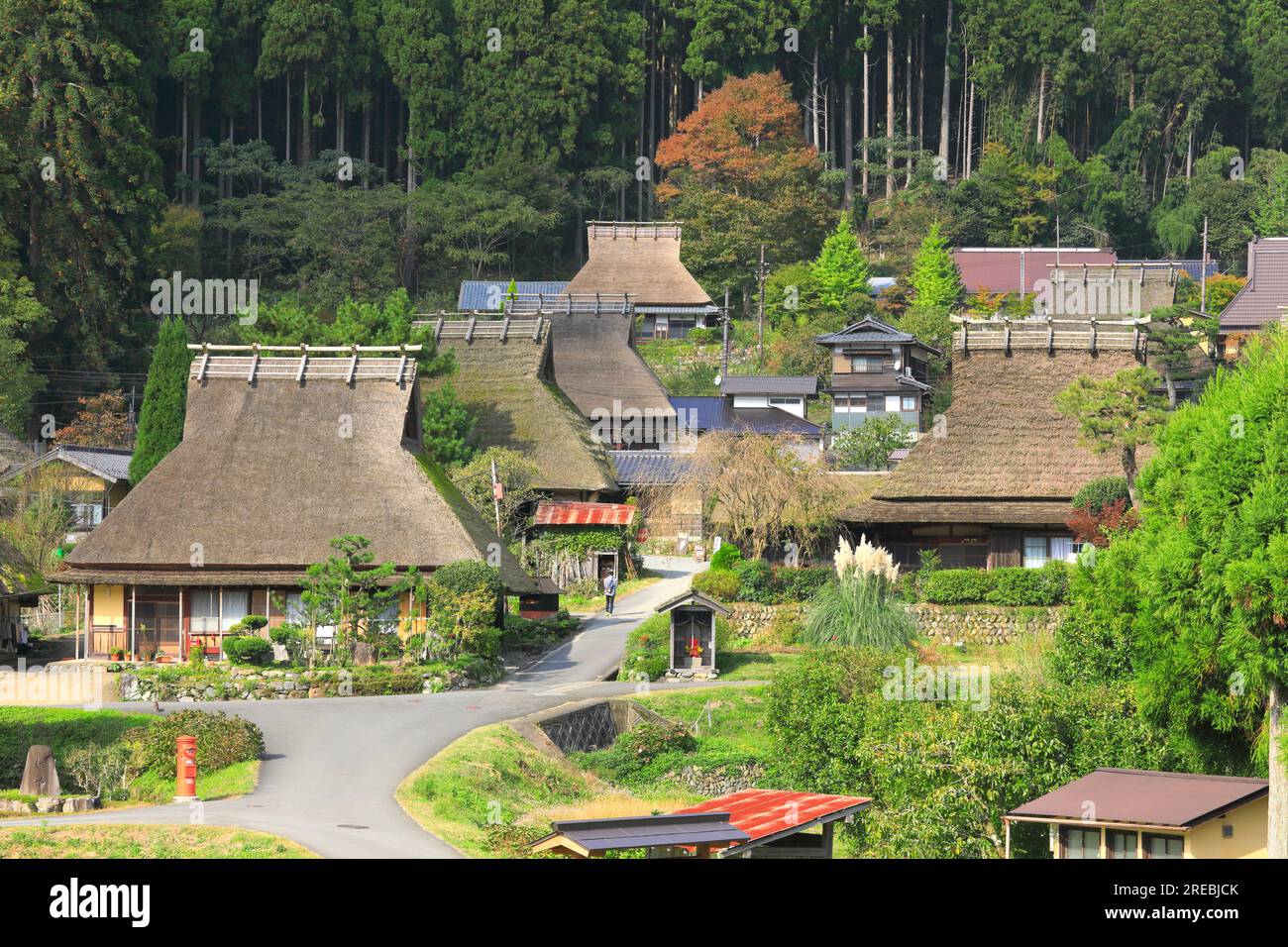 Autumn Miyama Kayabukinosato Stock Photo