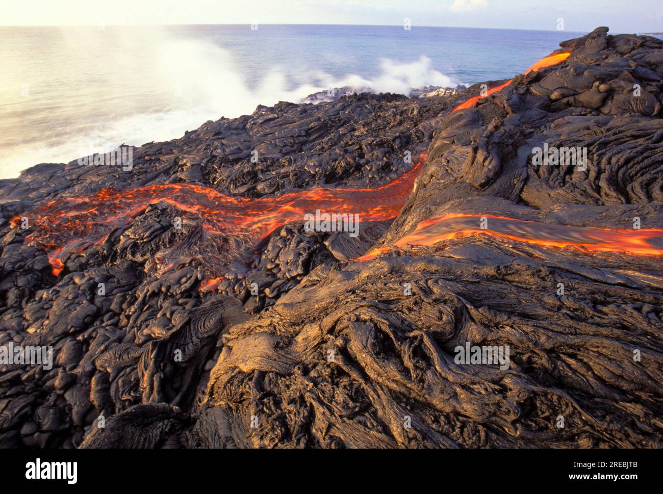 Lava flow from Kilauea, the worlds most active volcano Stock Photo Alamy