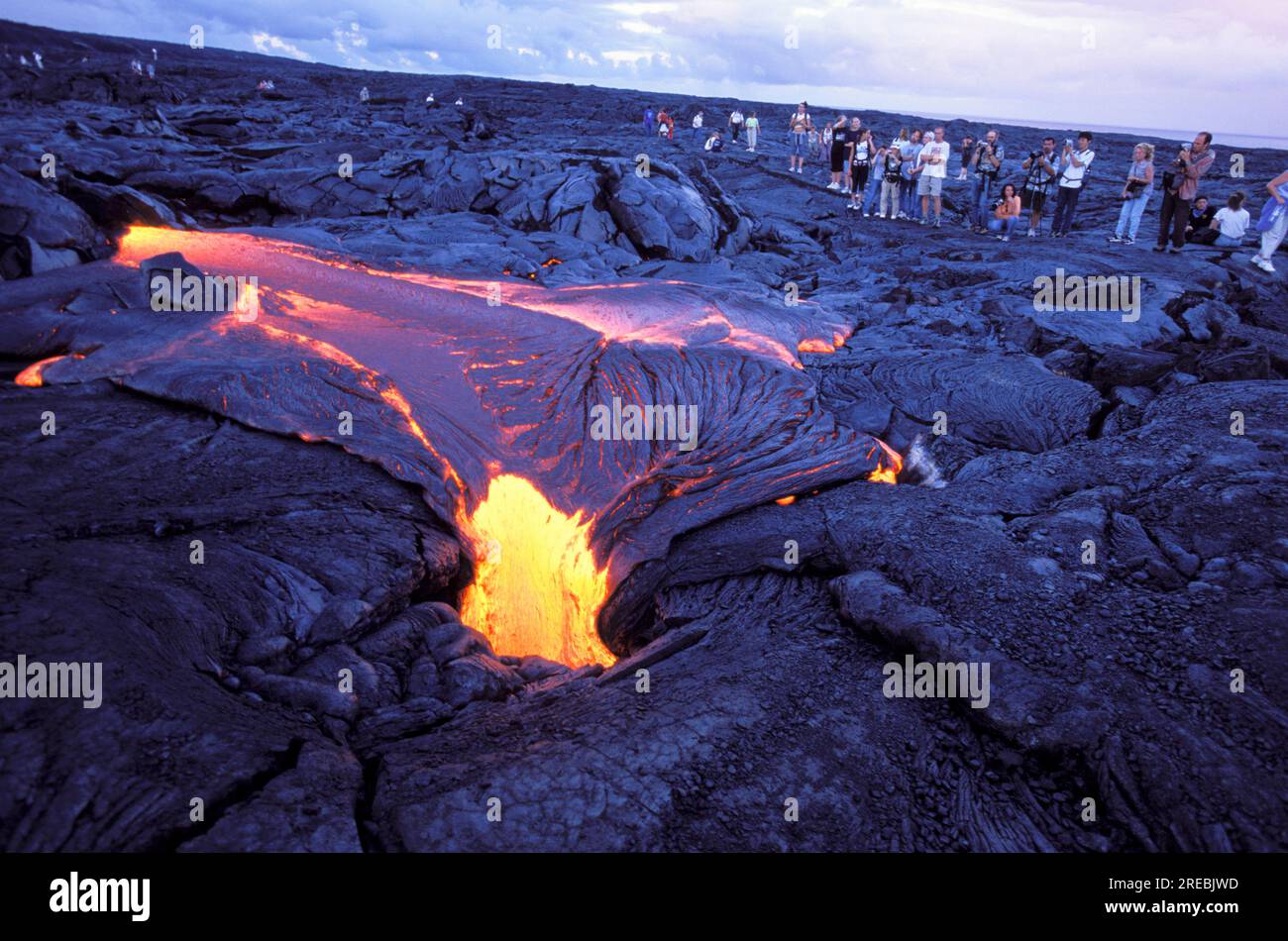 Lava flow from Kilauea, the worlds most active volcano Stock Photo Alamy