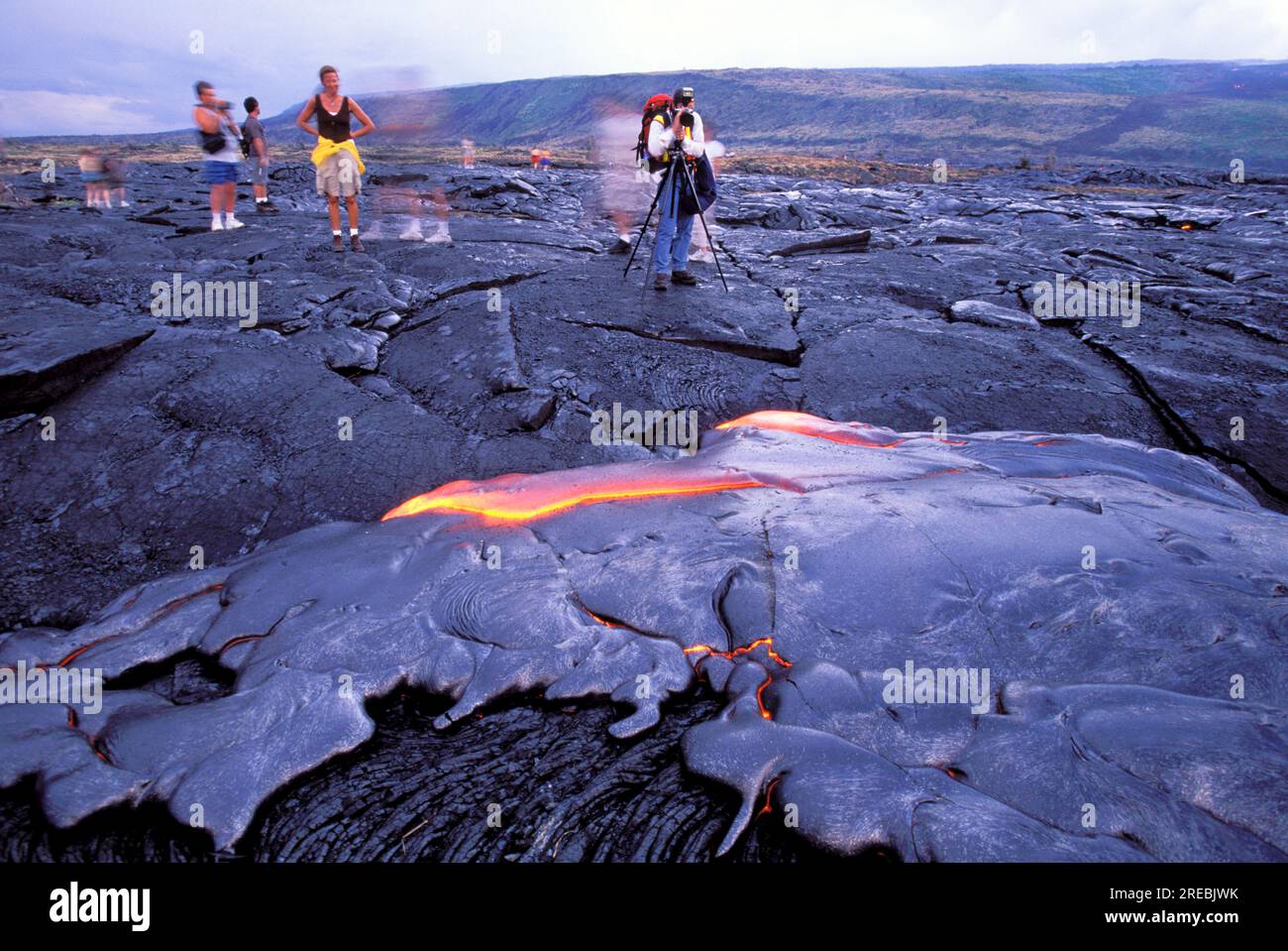 Lava flow from Kilauea, the worlds most active volcano Stock Photo Alamy