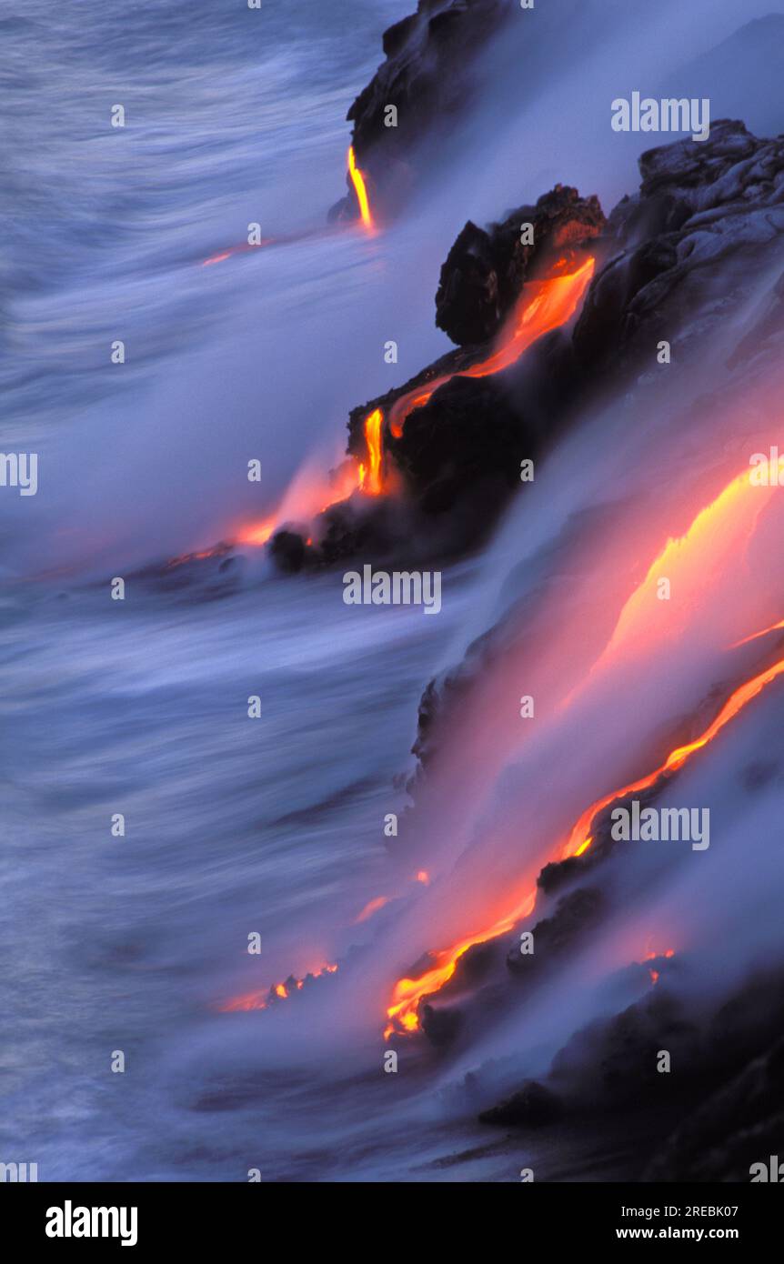 Lava flow from Kilauea, the worlds most active volcano Stock Photo Alamy