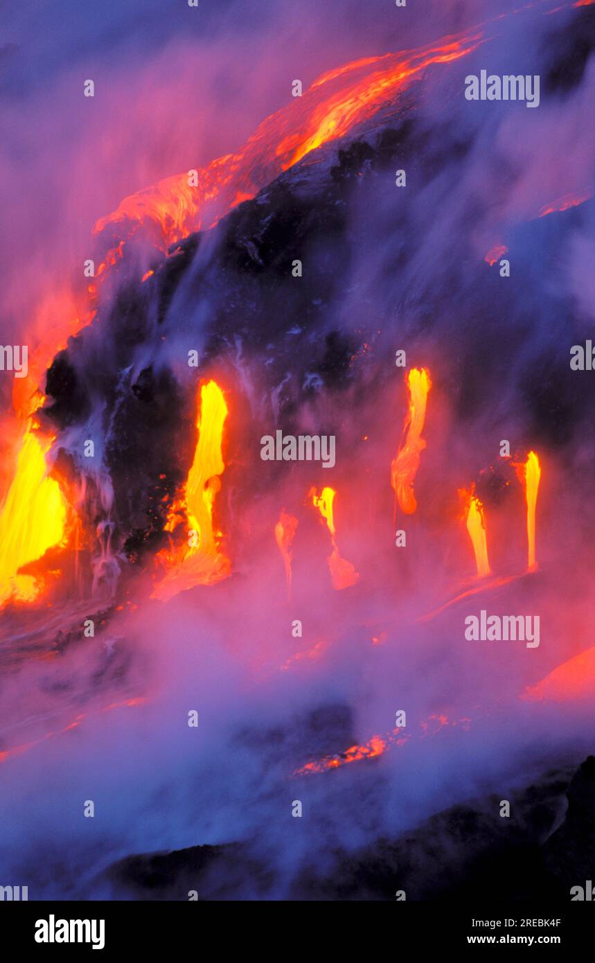 Lava flow from Kilauea, the worlds most active volcano Stock Photo Alamy