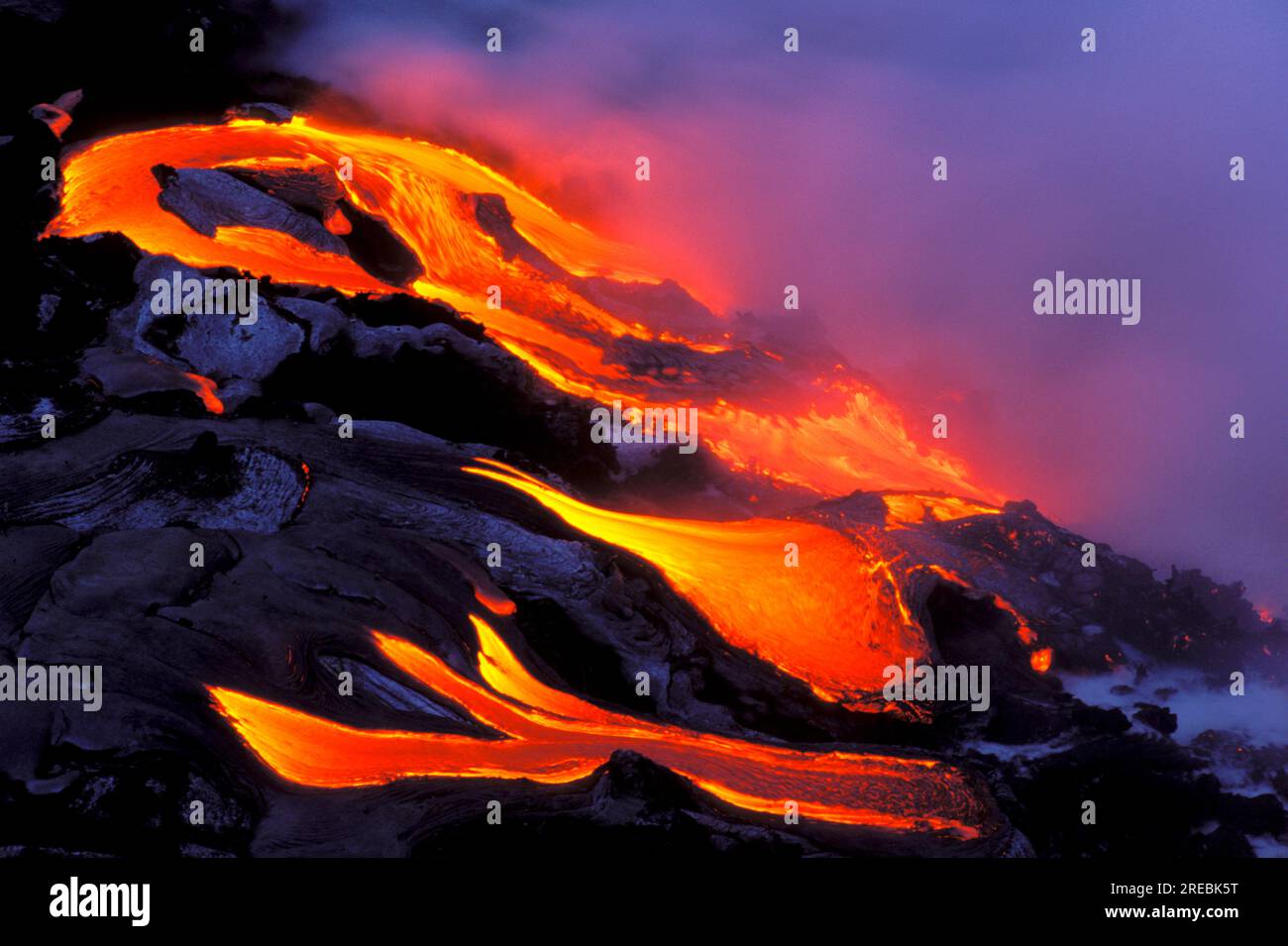 Lava flow from Kilauea, the worlds most active volcano Stock Photo Alamy