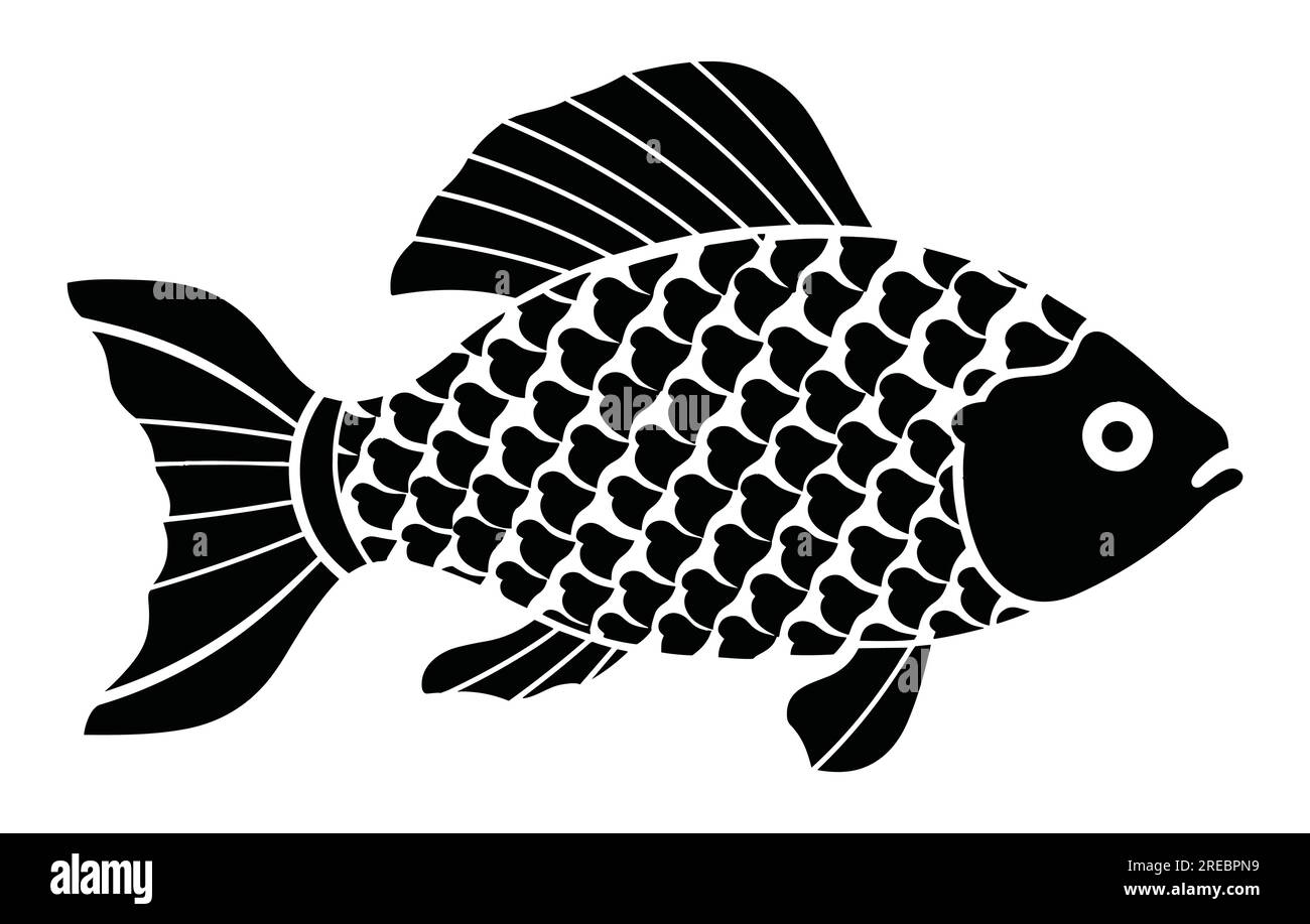 Rainbow Fish Clipart Black And White