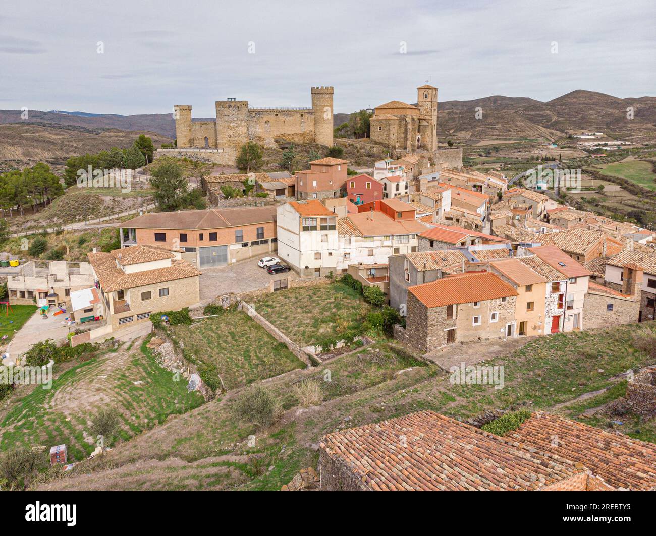 castillo de Cornago, siglo XIII, Cornago, La Rioja , Spain, Europe Stock Photo