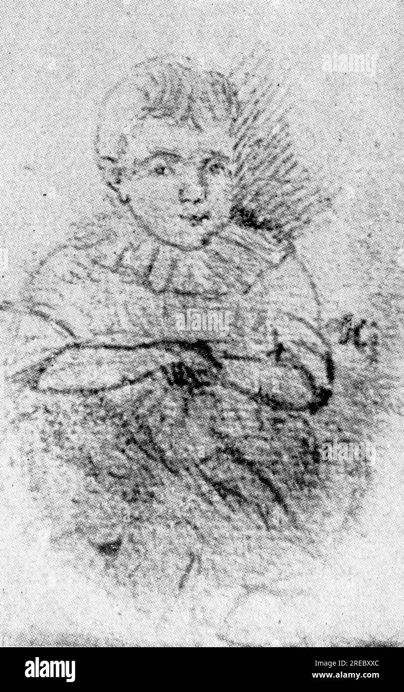 Weber, Carl Maria von, 18.11.1786 - 5.6.1826, German composer, as a child, print based on drawing, ADDITIONAL-RIGHTS-CLEARANCE-INFO-NOT-AVAILABLE Stock Photo
