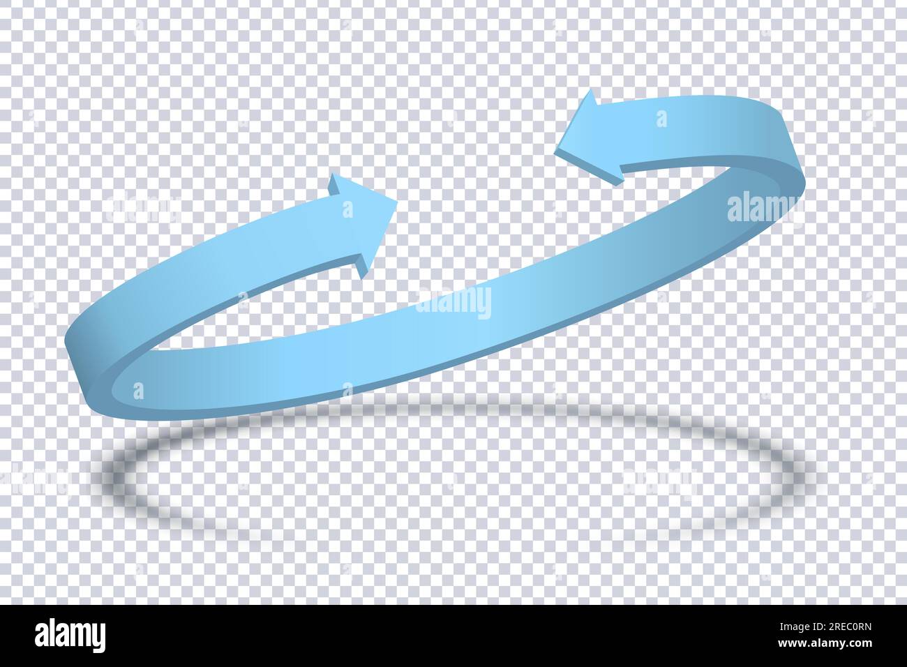 Arrow circle round blue color. Business infographic presentation ...