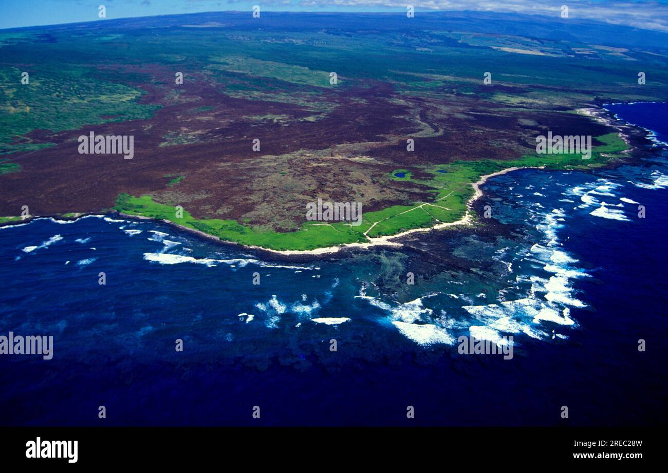 Aerial of South Point, Big Island of Hawaii Stock Photo Alamy