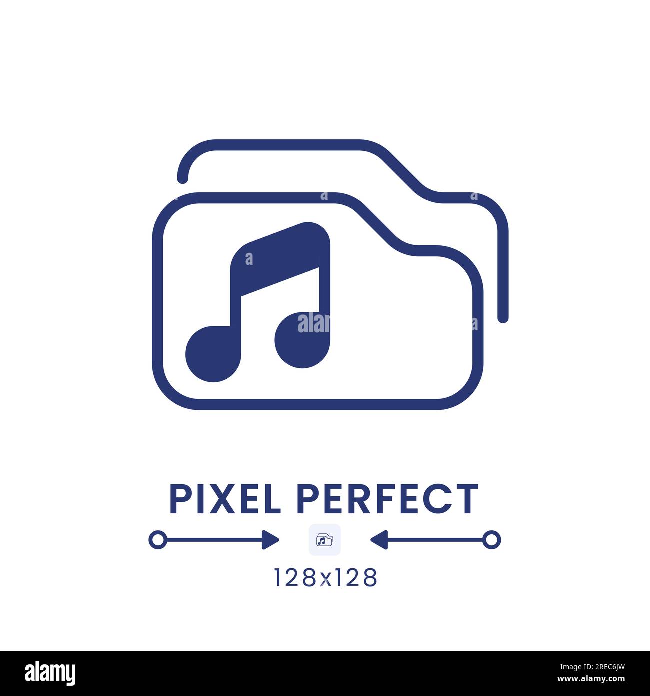 Music playlist black solid desktop icon Stock Vector