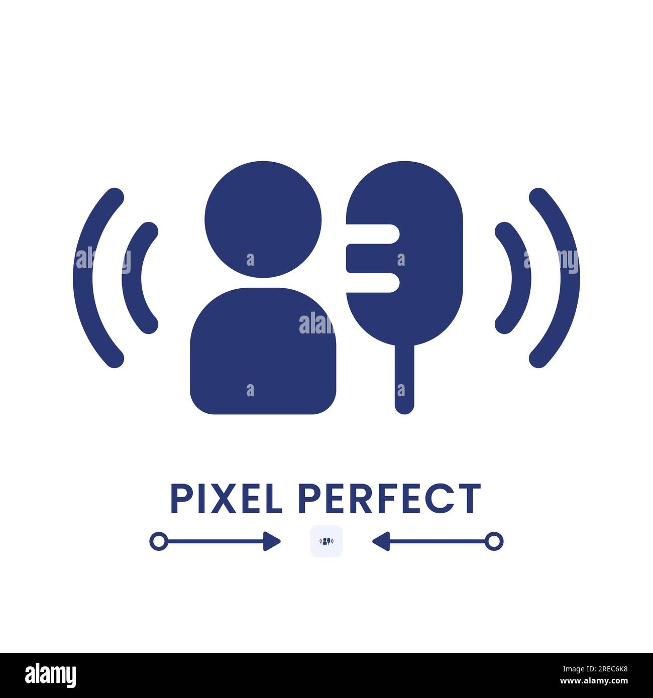 Broadcaster black solid desktop icon Stock Vector Image & Art - Alamy