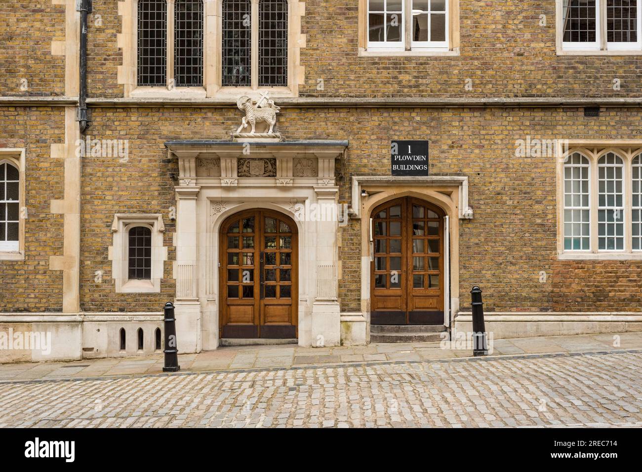 Plowden Buildings in Middle Temple Lane, London, UK Stock Photo