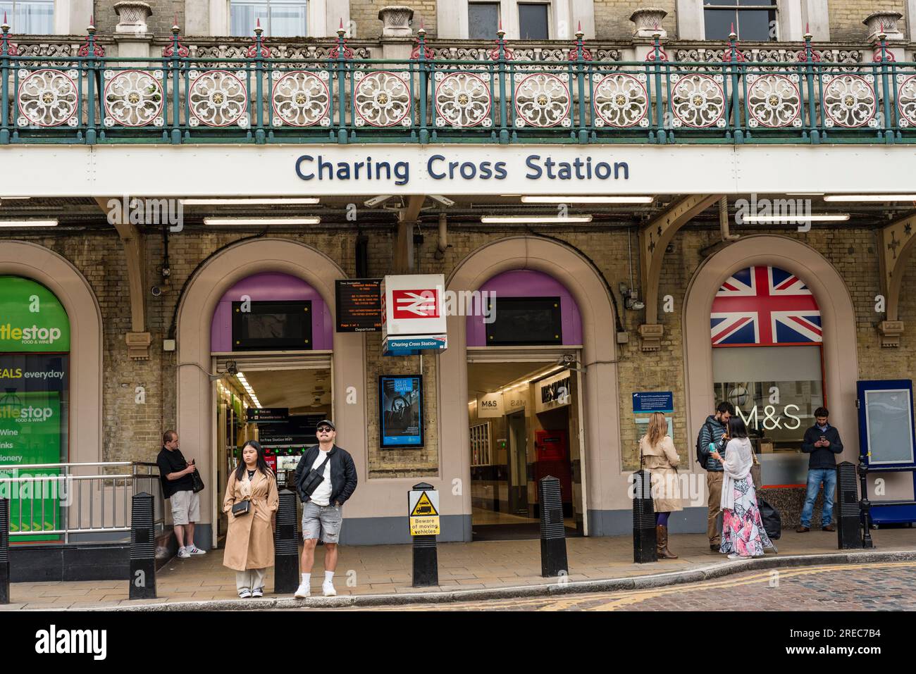 Charing Cross Railway Station, London, UK Stock Photo