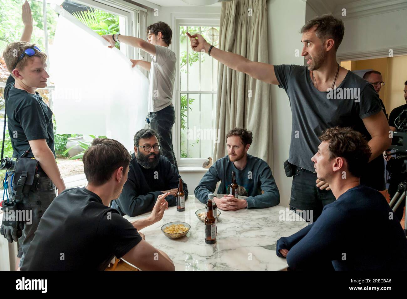 Col Spector Film crew on location in Hampstead London for film by Cole Spector, I'm ...