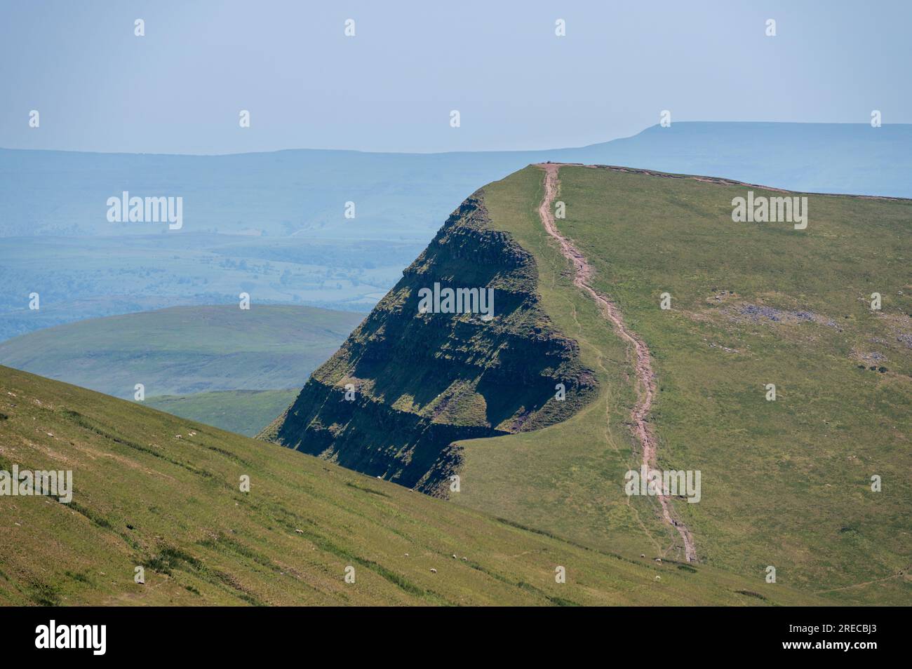 Cribyn in the Brecon Beacons National Park ( Bannau Brycheiniog National Park ), South Wales, UK. Stock Photo